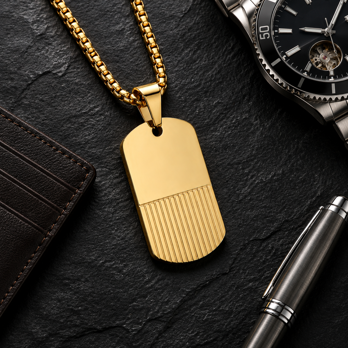 The Legacy Tag Necklace – Personalized for Him