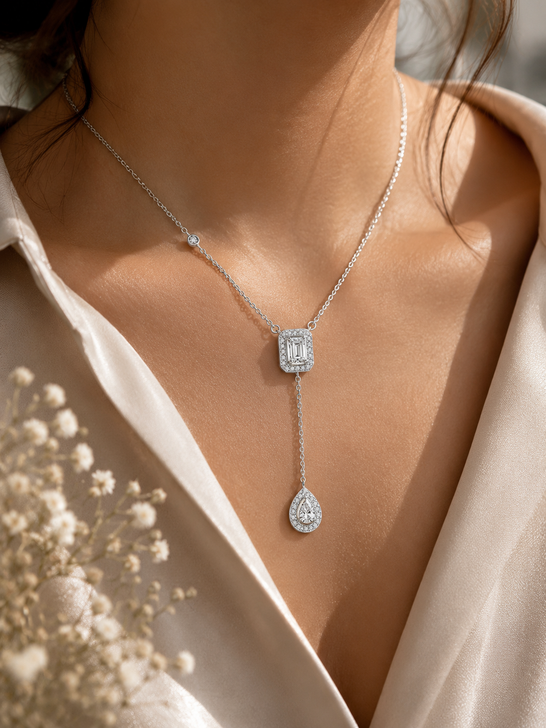 Radiance Duo Lariat Necklace