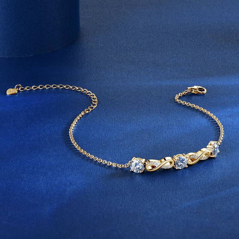 BOUTEEQS luxury moissanite bracelets collection featuring elegant gold-plated and sterling silver bracelets for women.