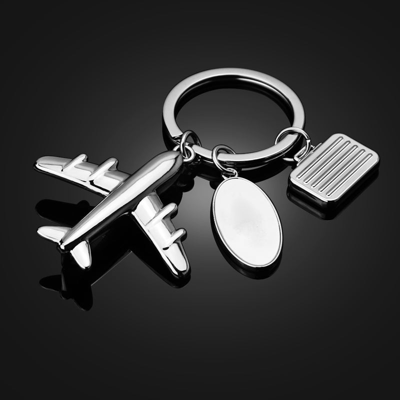 Personalized Airplane Keychain – Engravable Travel Keepsake