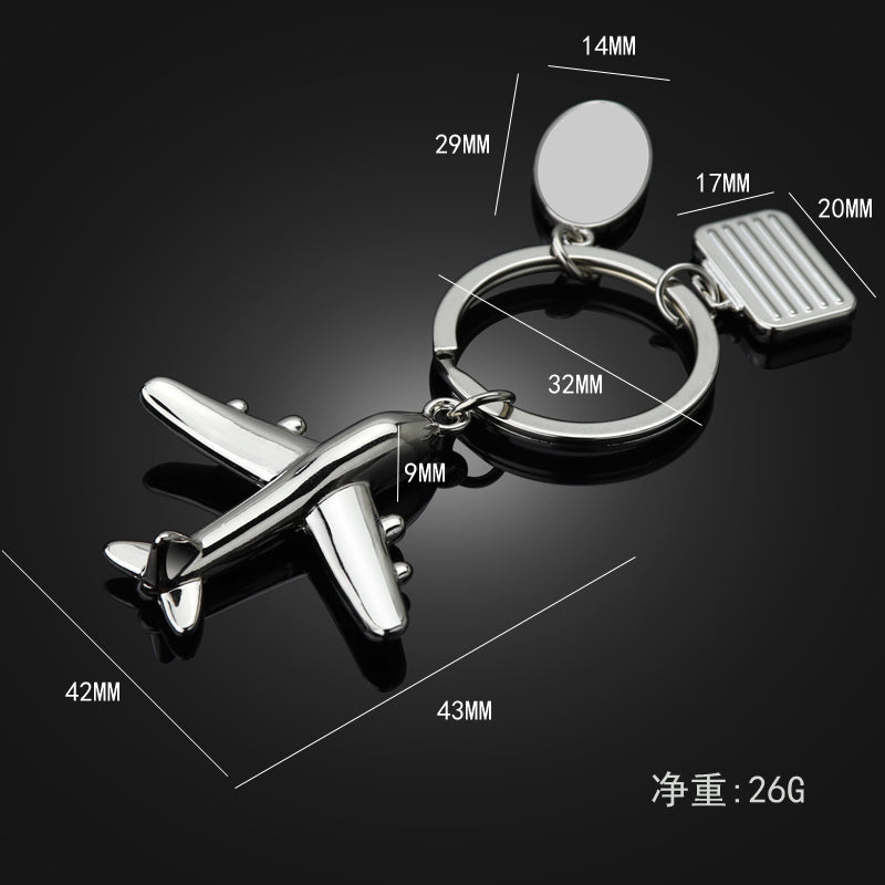 Personalized Airplane Keychain – Engravable Travel Keepsake