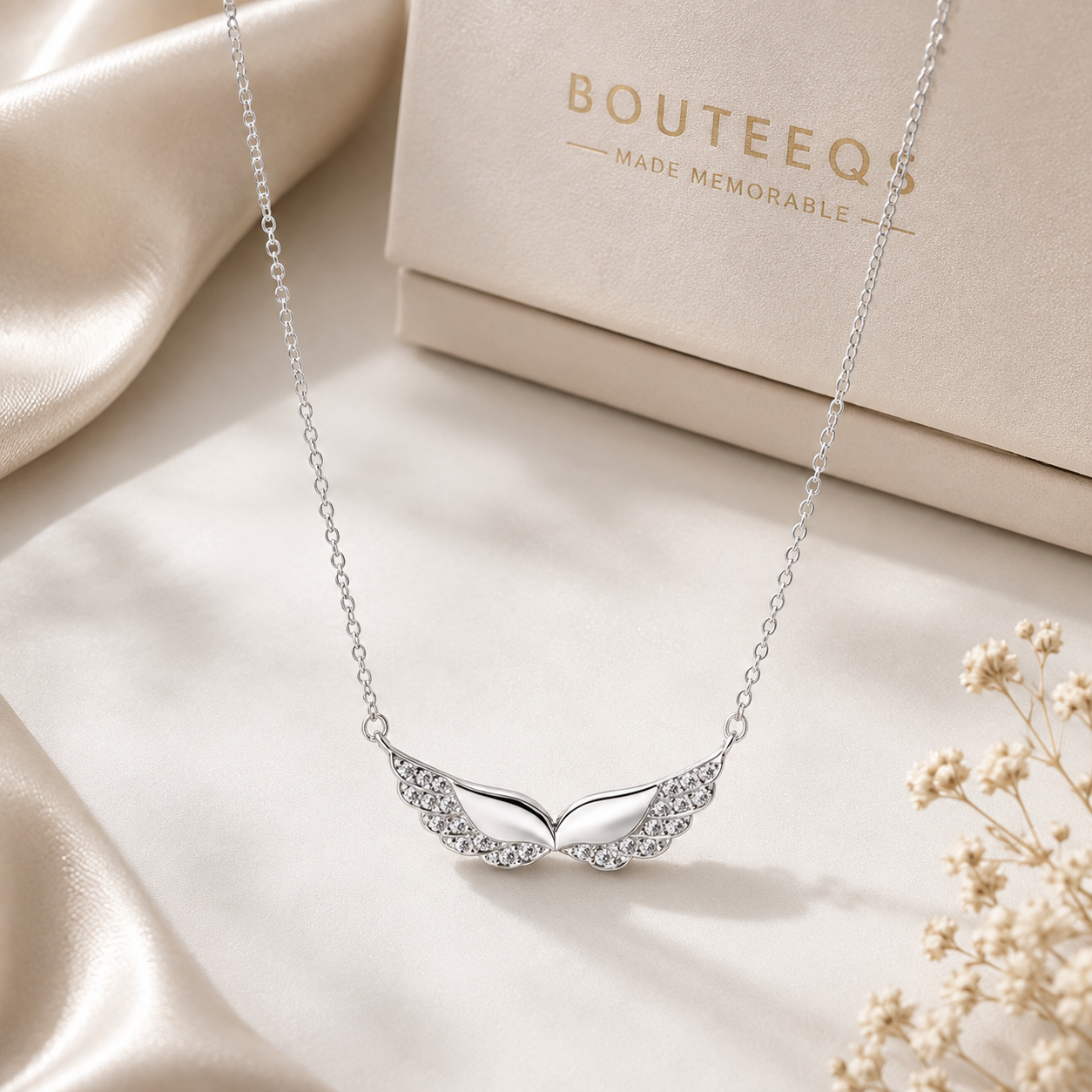 Angel Wings Sterling Silver Necklace