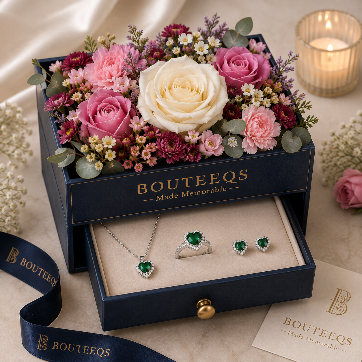 The Grand Gesture — Jewelry & Fresh Flowers